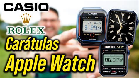 carátulas apple watch rolex gratis|Carátulas de Casio y Rolex para tu APPLE WATCH .